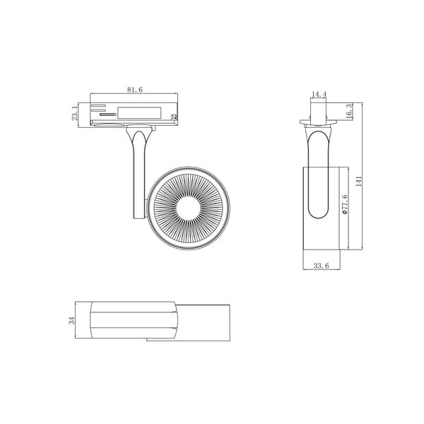 Трековый светильник Technical TR024-1-10B4K