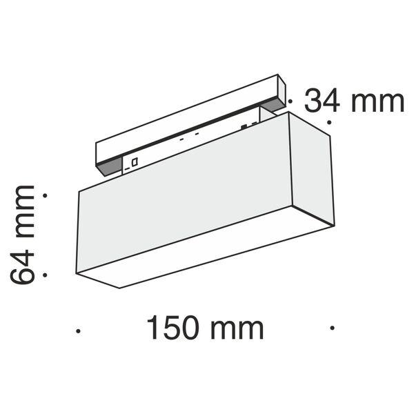 Трековый светильник Technical TR012-2-7W3K-B