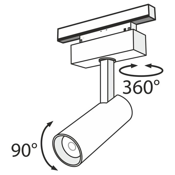 Трековый светильник Technical TR019-2-10W3K-B