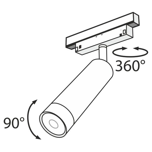 Трековый светильник Technical TR019-2-7W4K-B