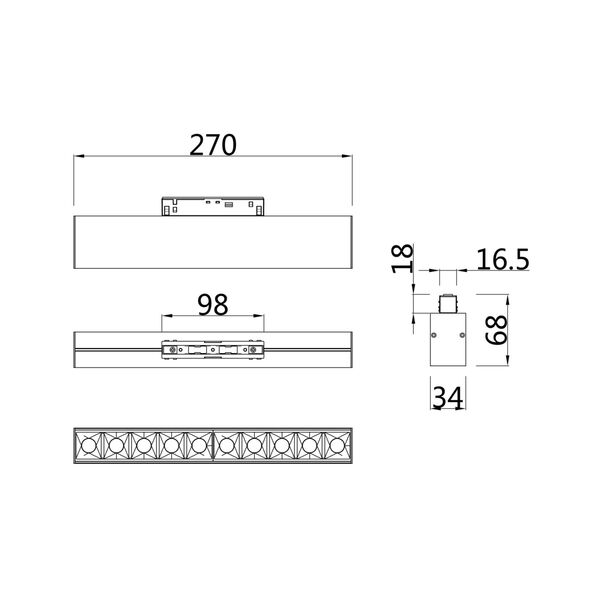 Трековый светильник Technical TR014-2-20W4K-B