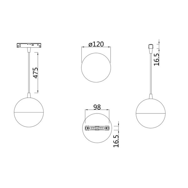 Трековый светильник Technical TR018-2-10W3K-W