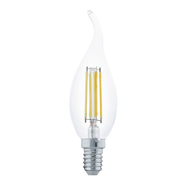 Светодиодная лампа филаментная EGLO "Свеча на ветру" [4W (Е14), 2700K, 350lm, прозрачный]