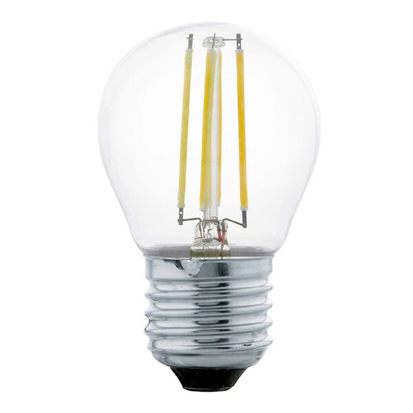 Светодиодная лампа филаментная EGLO [G45, 4W (E27), 2700K, 350lm, прозрачный]