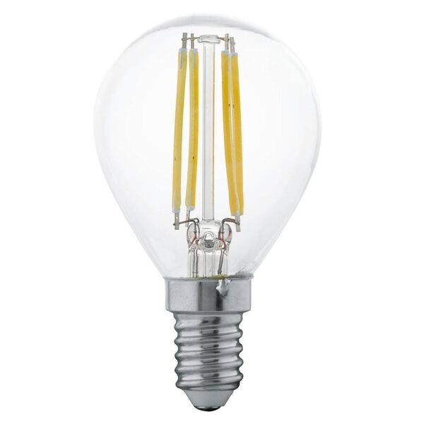 Светодиодная лампа филаментная EGLO [P45, 4W (E14), 2700K, 350lm, прозрачный]