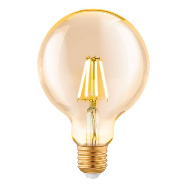 Cветодиодная лампа филаментная EGLO G95 [1х4W (E27), L145, 2200K, 330lm, янтарь]