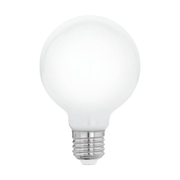 Светодиодная лампа филаментная EGLO "Милки" G80 [5W (E27), 2700K, 470lm, опал. стекло]