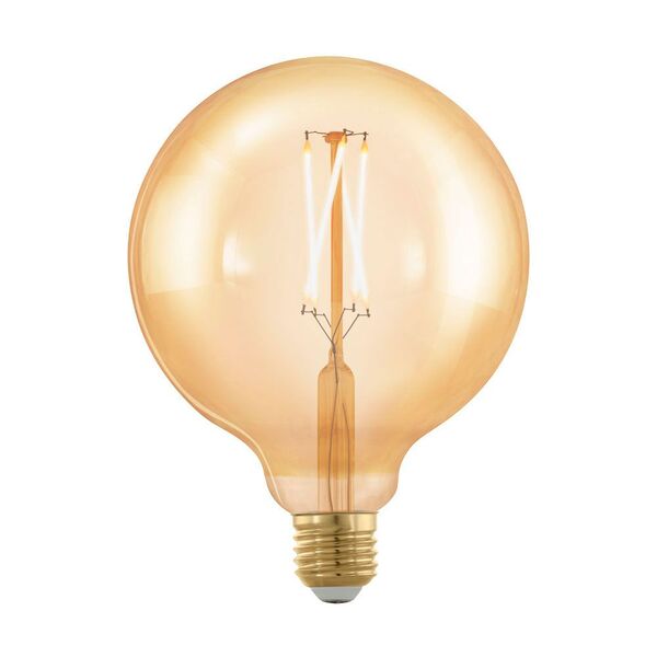 Лампа светодиодная филаментная диммируемая EGLO G125 [4W (E27), L167, 1700K, 320lm, золотая]