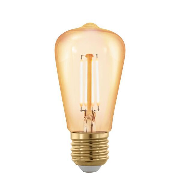 Лампа светодиодная филаментная диммируемая EGLO ST48 [4W (E27), L102,  1700K, 320lm, золотая]