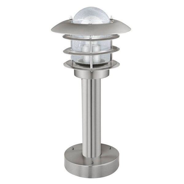Уличный светильник напольный MOUNA [ 1х60W(E27),  H400, нерж. сталь/стекло]