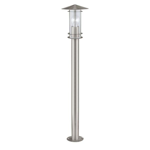Уличный светильник напольный LISIO [1х60W(E27), H1000, нерж. сталь/стекло]