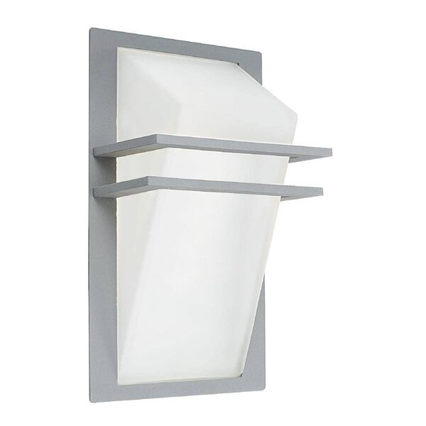 Уличный светильник настенный PARK [1х60W(E27), алюминий, серебряный/матовое стекло]