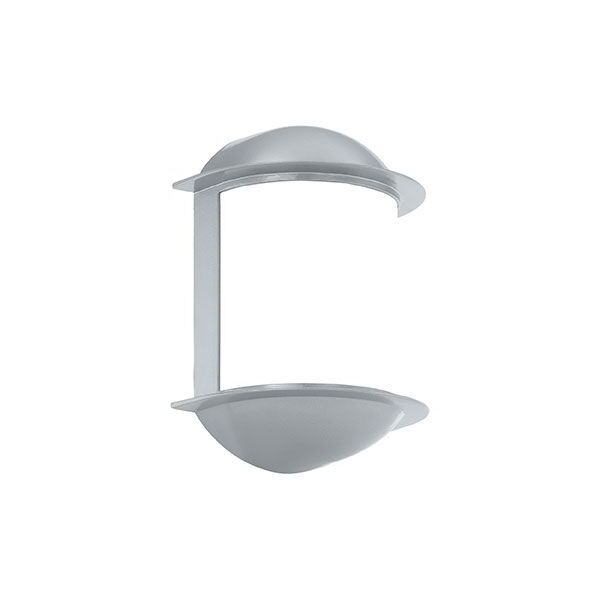 Уличный светодиодный светильник настенный ISOBA, [1X7W (GX53), алюминий, серебряный/пластик]