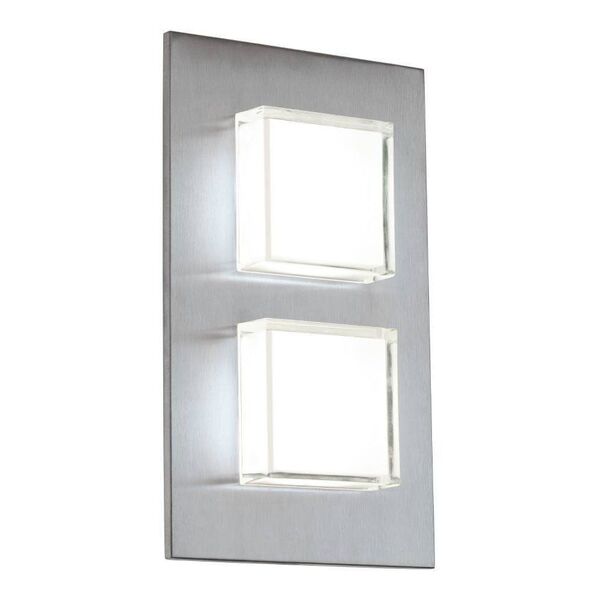 Уличный светодиодный светильник настенный PIAS [2х2,5W(LED), H250, нерж. Сталь]
