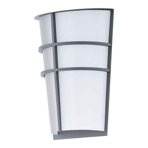 Уличный светодиодный светильник настенный BREGANZO [2х2,5W(LED), H250, сталь, серебряный/пластик]