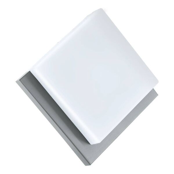 Уличный светодиодный светильник настенно-потол. INFESTO 1 [8,2W(LED), 250х250, нерж. сталь/пластик, белый]