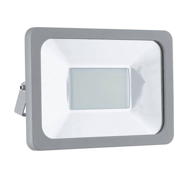 Уличный светодиодный светильник настенный FAEDO 1 [50W (LED), 245х175, IP65, алюминий, серебряный/стекло]