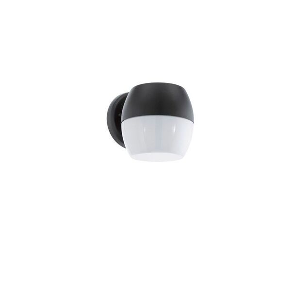 Уличный светодиодный светильник настенный ONCALA [11W(LED), H140, L150, гальв. сталь, черный/cатин. стекло, белый]