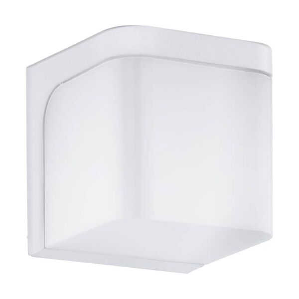 Уличный светодиодный светильник настенный JORBA [1х6W(LED), 110х110, литой алюминий, белый/пластик, белый]