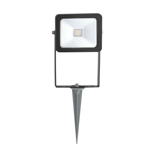 Ландшафтный светодиодный спот FAEDO 2 на колышке с кабелем и штекером,[10W (LED),  H405, алюм., черный, стекло,  хол. Свет]
