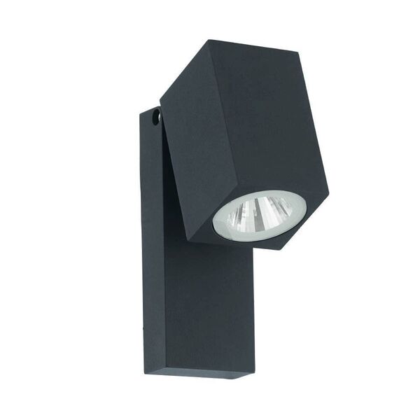 Уличный светодиодный настенный светильник SAKEDA [5W(LED), L70, H170, литой алюминий, антрацит]