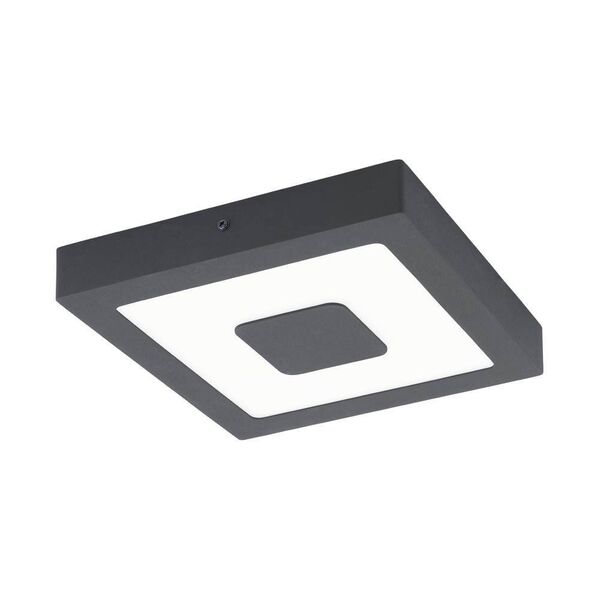 Уличный светодиодный настенный светильник IPHIAS [16,5W(LED), 225х225, литой алюминий, антрацит / пластик, белый]