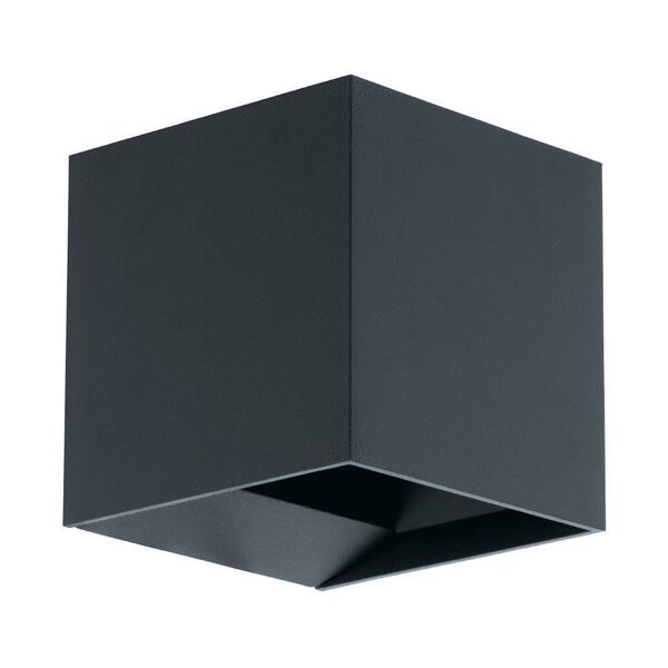 Уличный светодиодный настенный светильник CALPINO [2х3,3W(LED), IP54, L105, H105, лит. алюминий, антрацит]