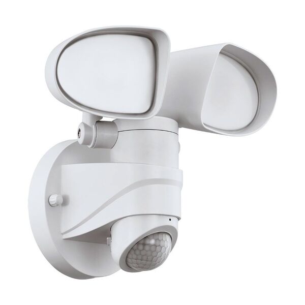 Уличный светод. светильник настенный PAGINO c датчиком дв-я [15W(LED), 1600lm, L245, H220, A180, пластик, белый]