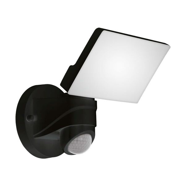 Уличный светод. светильник настенный PAGINO c датчиком дв-я [15W(LED), 1600lm, L180, H260, A160, пластик, черный]