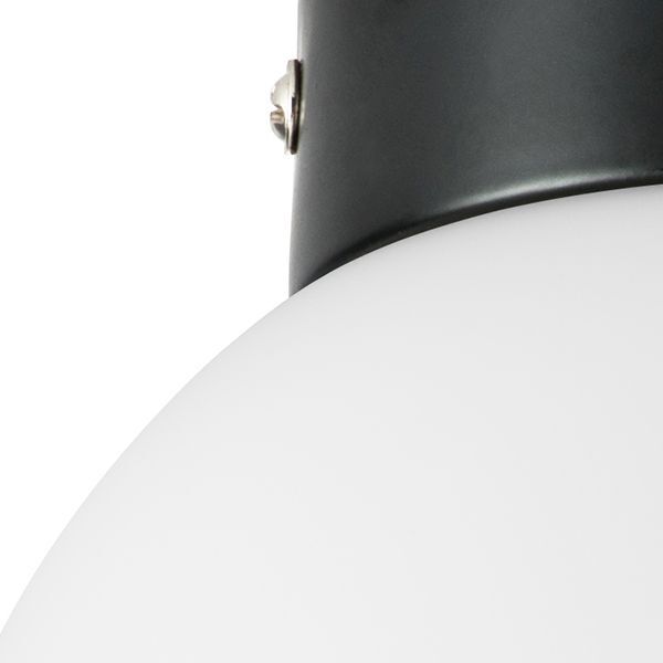 812017 (MX8131-1B-S ) Люстра GLOBO 1х40W E14 matt black/white (в комплекте)