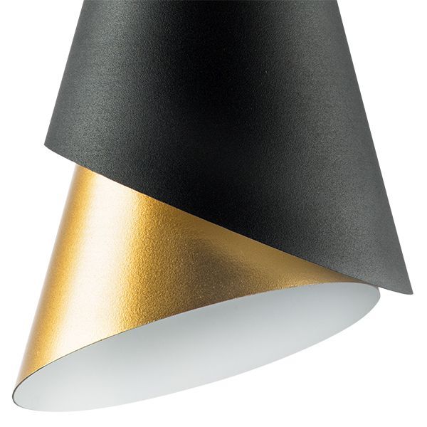 Люстра CONE [1х40W E14 ЧЕРНЫЙ/ЗОЛОТО (в комплекте)]