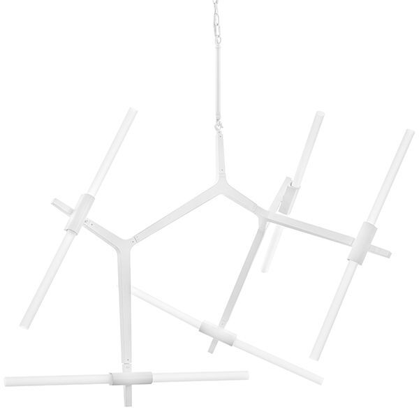 Люстра STRUTTURA [10х40W G9 БЕЛЫЙ МАТОВЫЙ (в комплекте)]