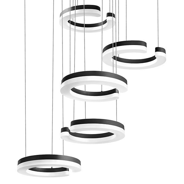 Подвес UNITARIO [46W LED 5060LM ЧЕРНЫЙ МАТОВЫЙ 4000K (в комплекте)]