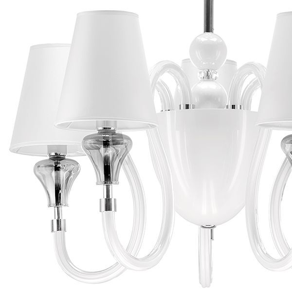 Люстра OTTO [5х25W E14+1х40W G9 БЕЛЫЙ (в комплекте)]