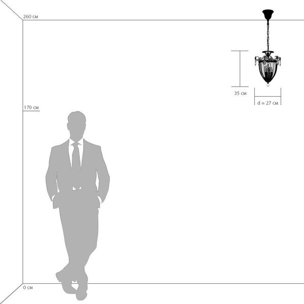 Люстра SCHON [3x60W E14 Silver (в комплекте)]