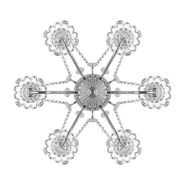 Люстра  SCHON [6x60W E14 Silver (в комплекте)]