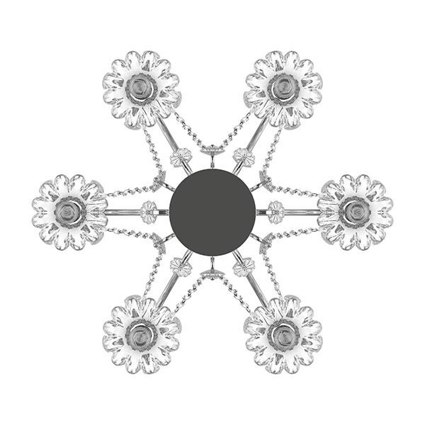 Люстра  SCHON [6x60W E14 Silver (в комплекте)]