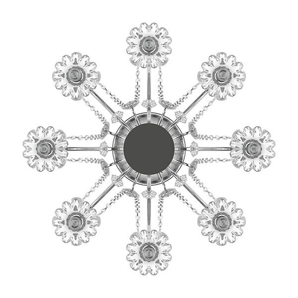 Люстра SCHON [11х60W E14 Silver (в комплекте)]