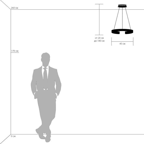 Подвес UNITARIO [24W LED 2640LM БЕЛЫЙ МАТОВЫЙ 3000K (в комплекте)]