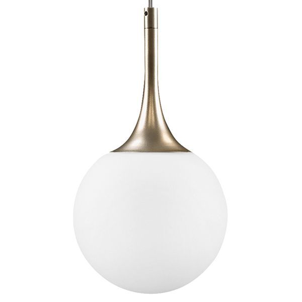 Подвес GLOBO [1х40W E14 champagne gold/white (в комплекте)]