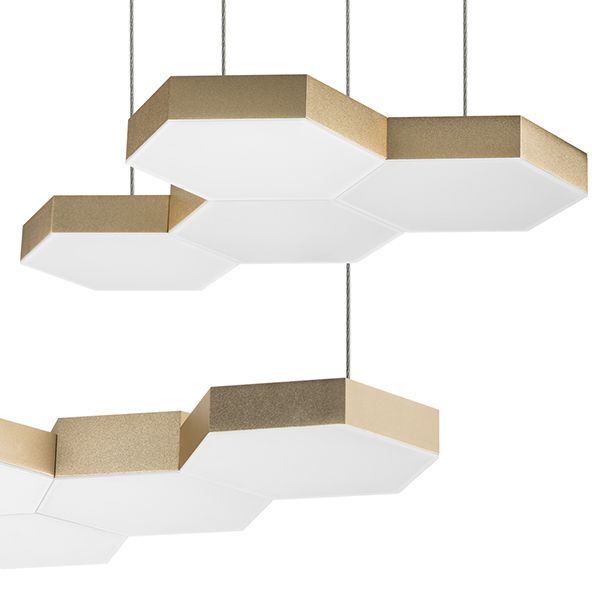 Люстра подвесная FAVO [LED-60W 2880LM Satin Gold 4000K (в комплекте)]