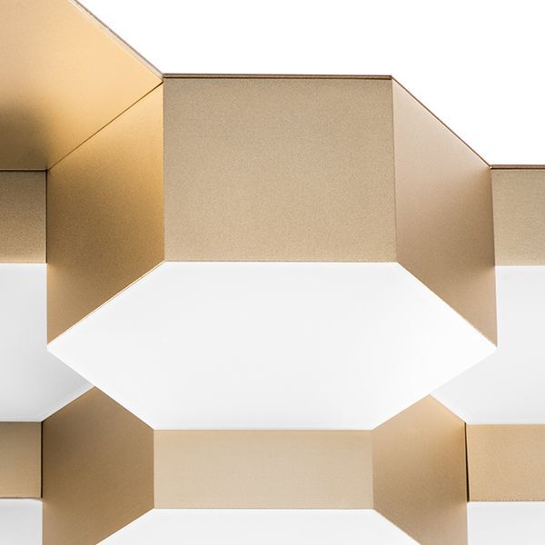 Люстра потол FAVO [LED-80W 3840LM Satin Gold 4000K (в комплекте)]