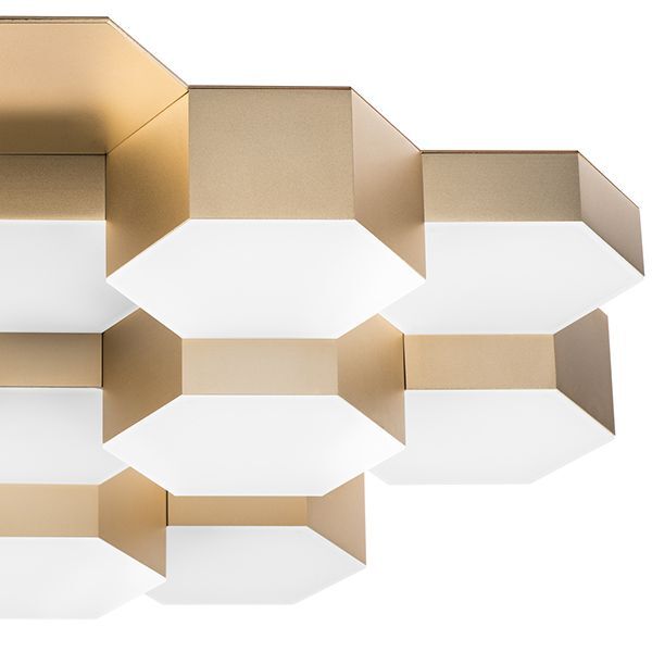 Люстра потол FAVO [LED-80W 3840LM Satin Gold 4000K (в комплекте)]