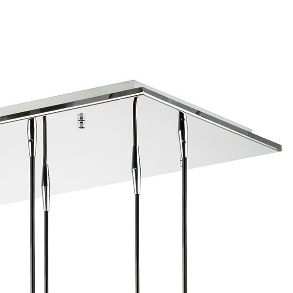 Подвес PENTOLA [12x40W E14 ХРОМ/БЕЛЫЙ (в комплекте)]