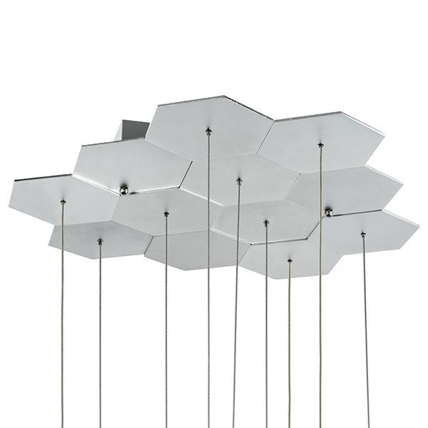 Люстра подвесная FAVO [LED-60W 2880LM Silver 3000K (в комплекте)]
