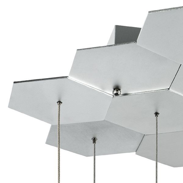 Люстра подвесная FAVO [LED-60W 2880LM Silver 3000K (в комплекте)]