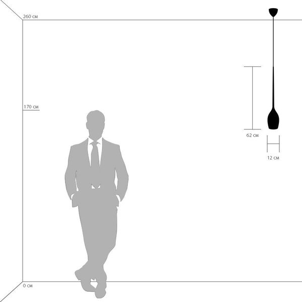 Подвес META D'UOVO [1х40W E14 ЧЕРНЫЙ/ХРОМ (в комплекте)]