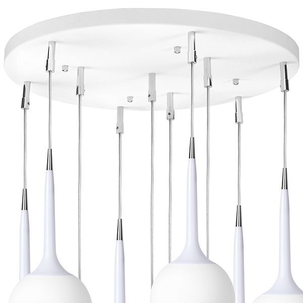 Люстра GLOBO [10х40W G9 БЕЛЫЙ/СЛОНОВАЯ КОСТЬ (в комплекте)]