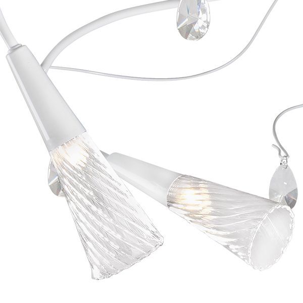 Люстра AEREO [6х25W G9 WHITE (в комплекте)]