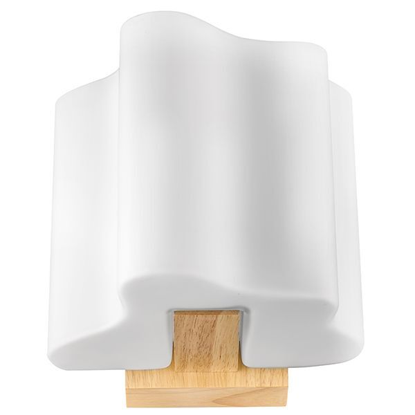 Бра NUBI LEGNO [1х40W E14 СВЕТЛОЕ ДЕРЕВО/БЕЛЫЙ (в комплекте)]